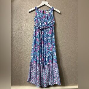 Lilly Pulitzer for Target Maxi Dress My Fans Blue size XS